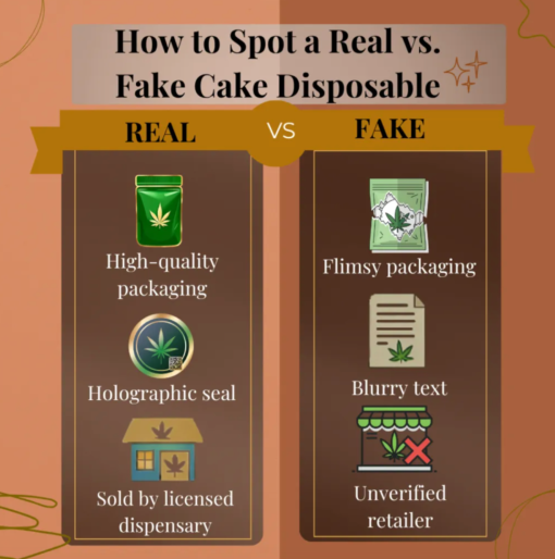 How to Spot a Fake Cake Disposable Vape Pen